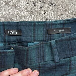 Green and blue plaid trouser!